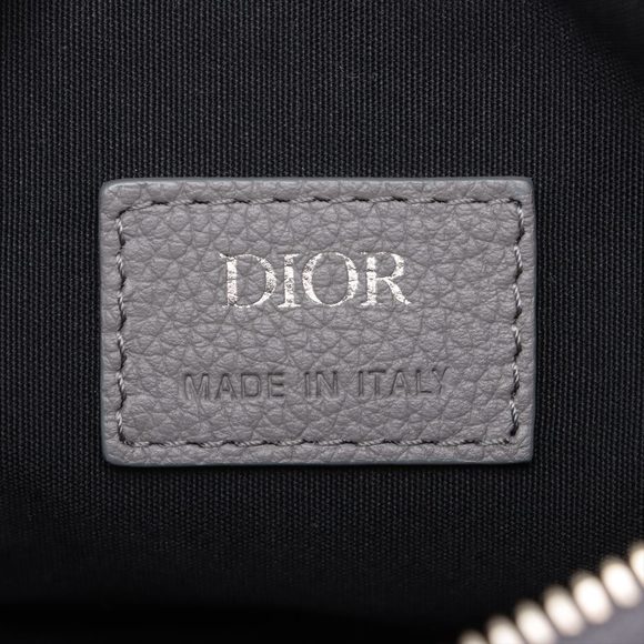 Christian Dior Saddle Bag Leather Body Bag Grey - Picture 5 of 6